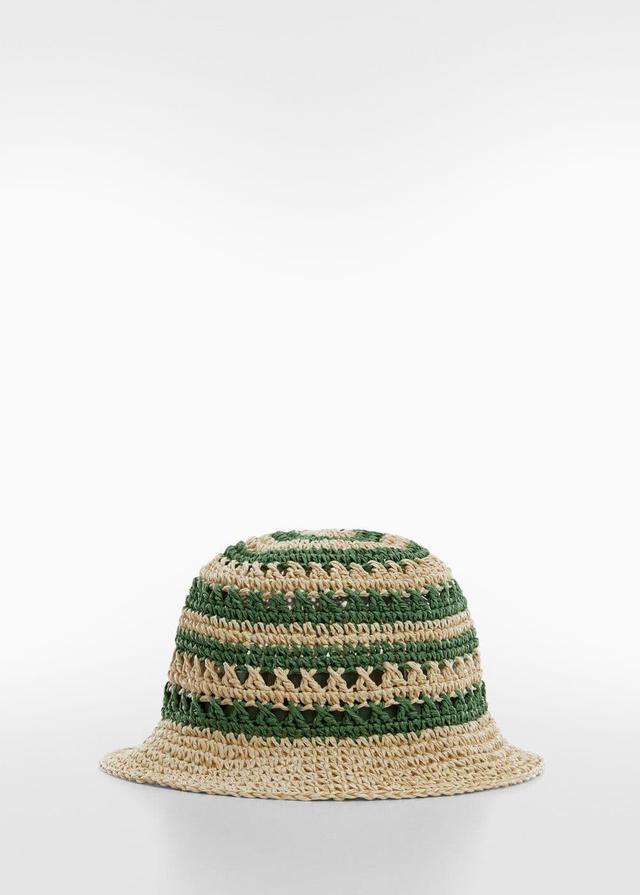 MANGO - Natural fiber bucket hat - One size - Women Product Image