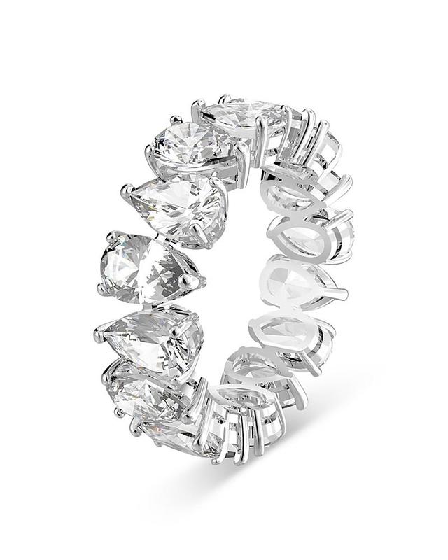 Swarovski Vittore Rectangle Cut Ring in Rhodium Plated Product Image