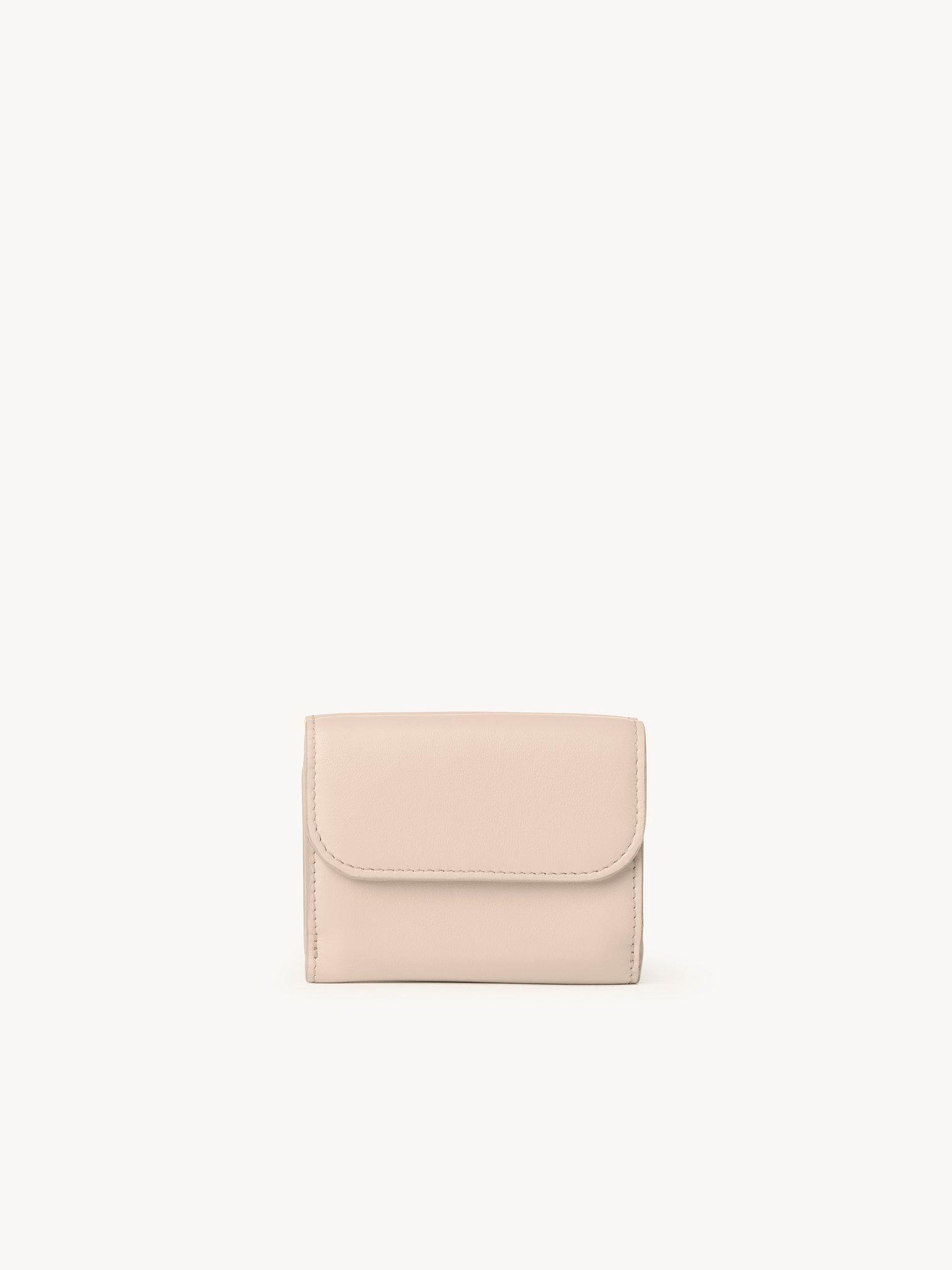 Mini Chloé Sense tri-fold in soft leather Product Image