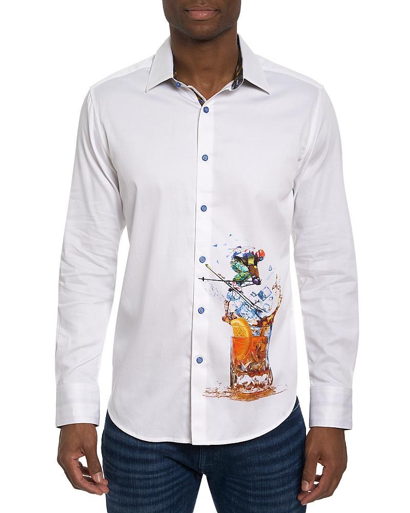 Mens Apres-Ski Graphic Button-Front Shirt Product Image