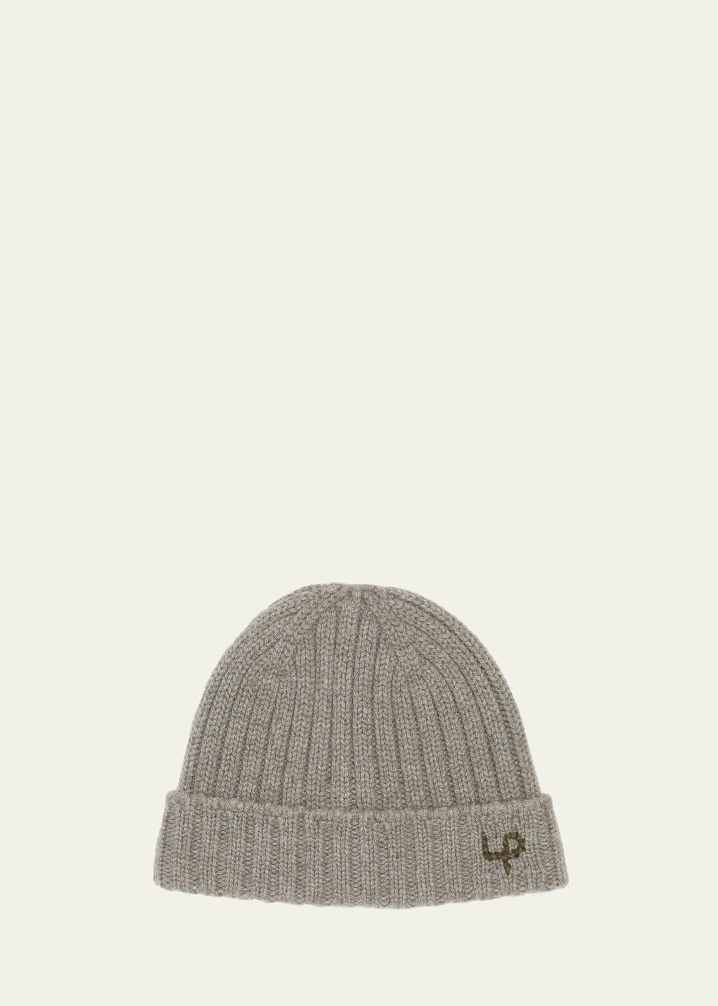 Mens Berretto Cashmere Knit Beanie Hat Product Image