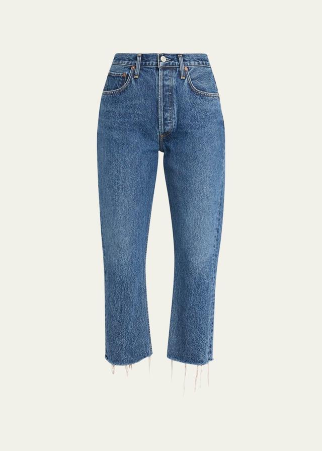 Womens Riley High Rise Cropped Jeans Product Image