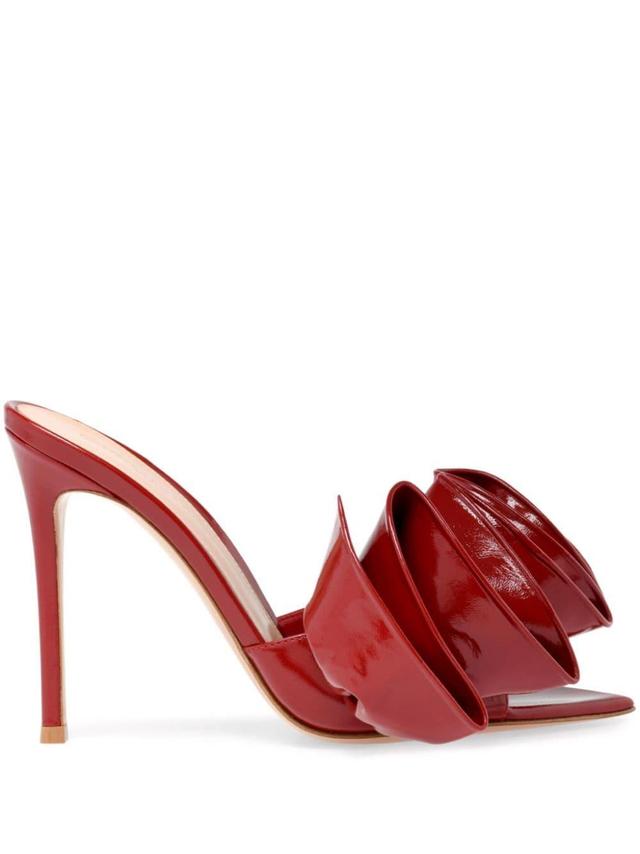 Gabrielle 105mm Mules In Red Product Image