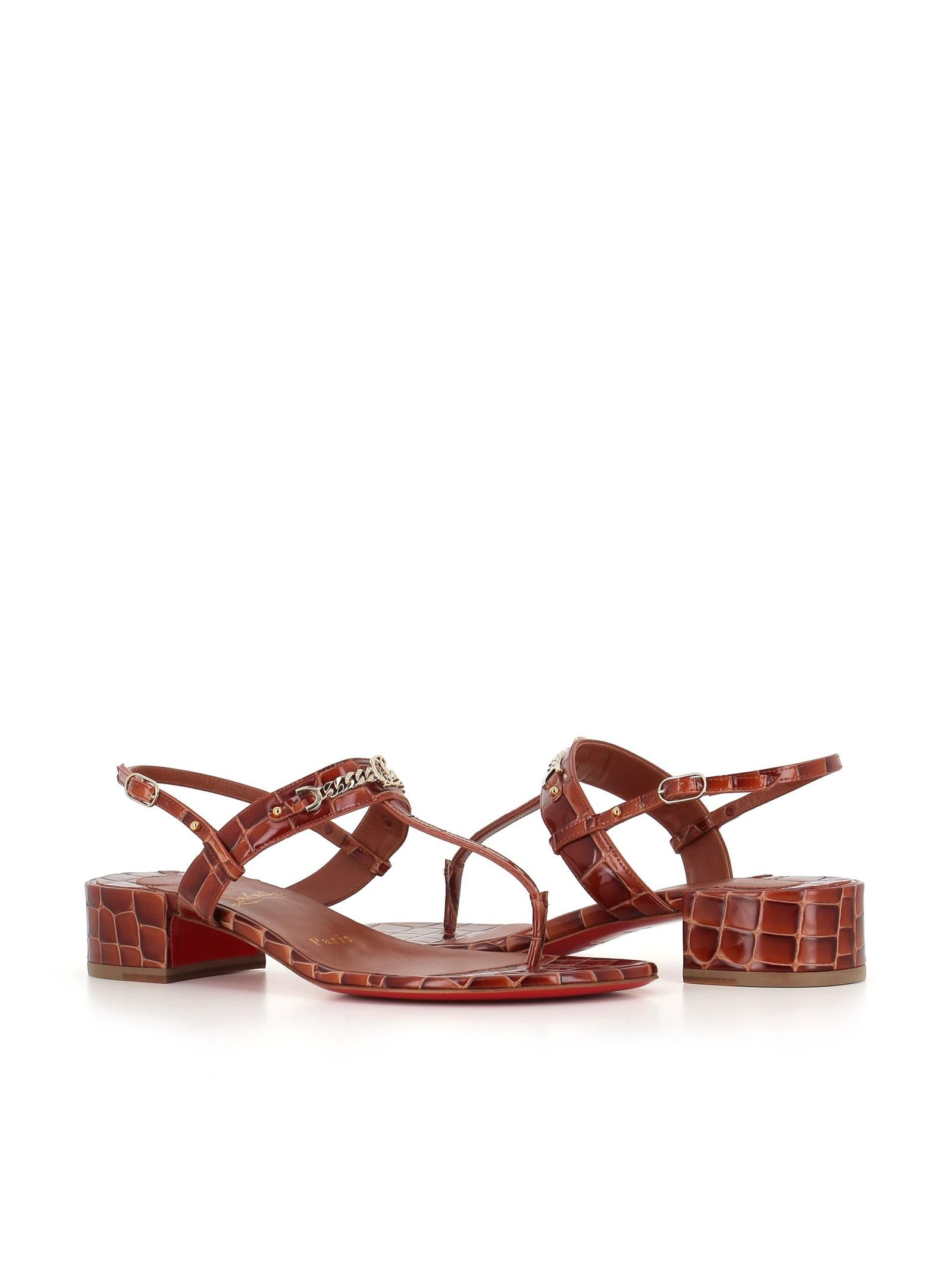 Sandal Mj Thong 25 In Brown Product Image