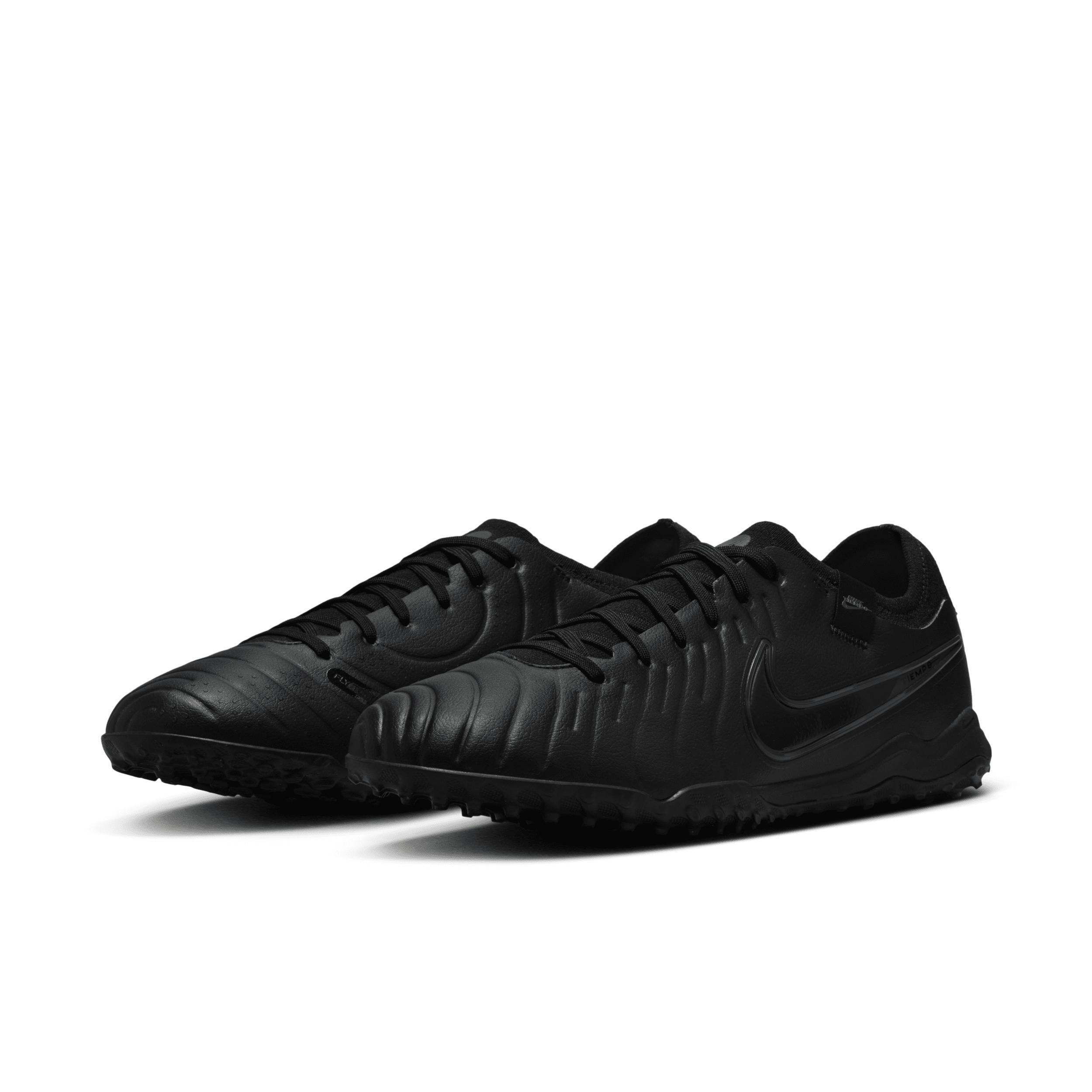 Nike Mens Nike Legend 10 Pro Turf - Mens Soccer Shoes Black/Black/Deep Jungle Product Image