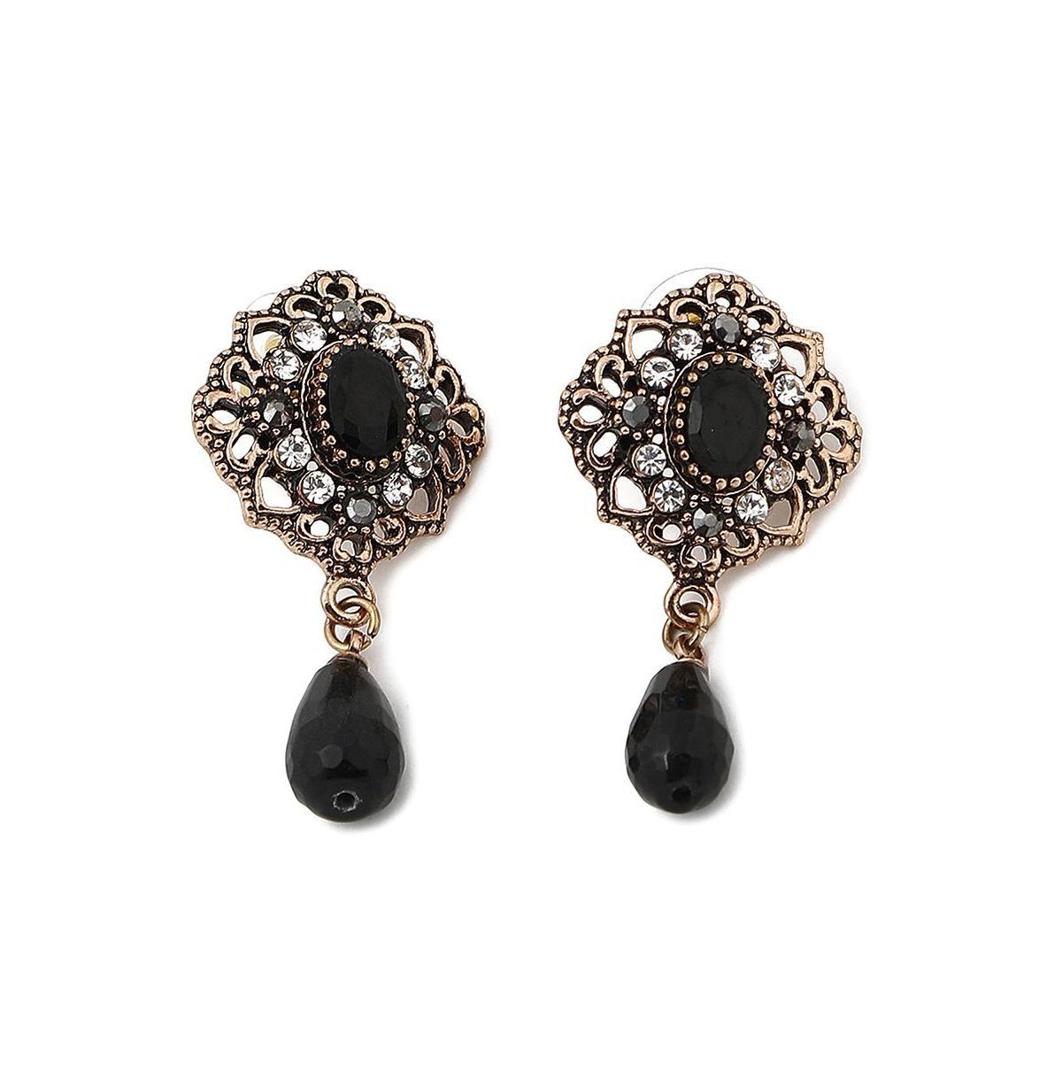 Sohi Womens Stone Drop Earrings Product Image