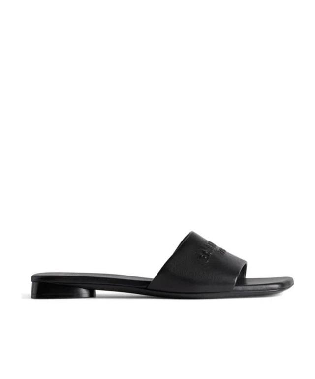 BALENCIAGA Duty Free Flat Sandals In Black Product Image