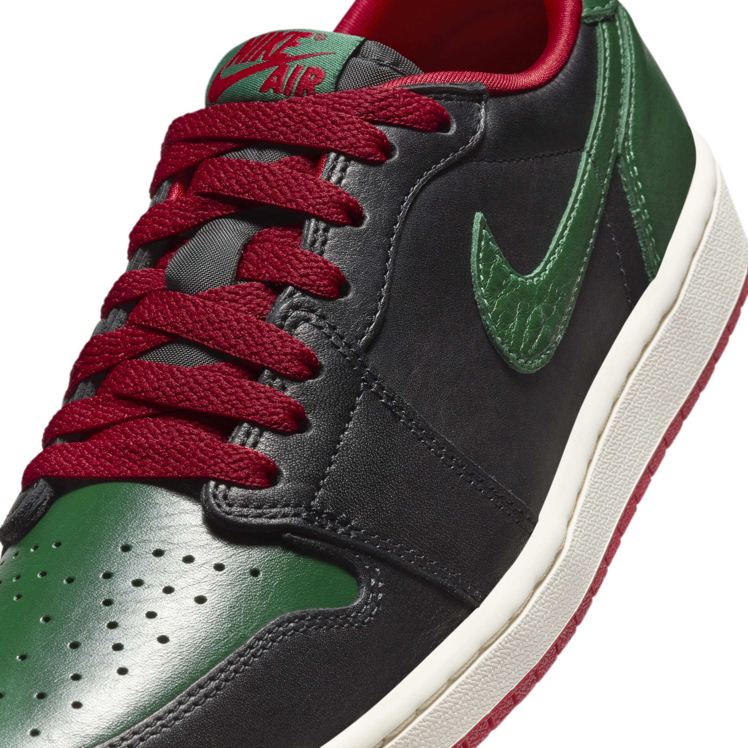 Air Jordan 1 Low OG "Black/Gorge Green" Women's Shoes Product Image