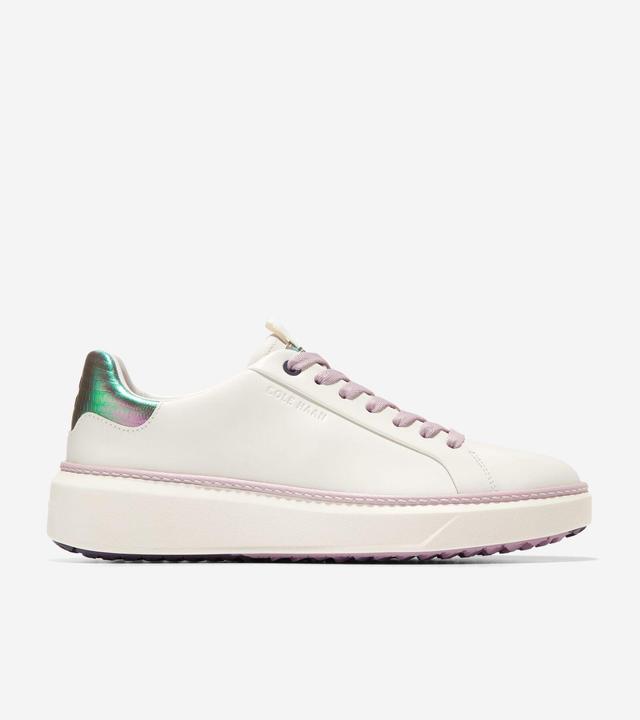 Cole Haan GrandPro Topspin Golf (Ivory/Mauve Shadows/Ivory) Women's Shoes Product Image