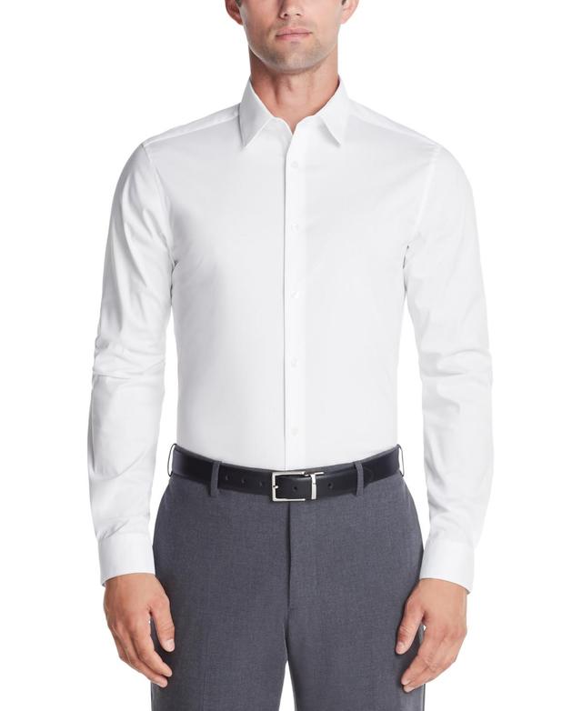 Calvin Klein Mens Slim-Fit Stretch Dress Shirt, Online Exclusive Created for Macys Product Image