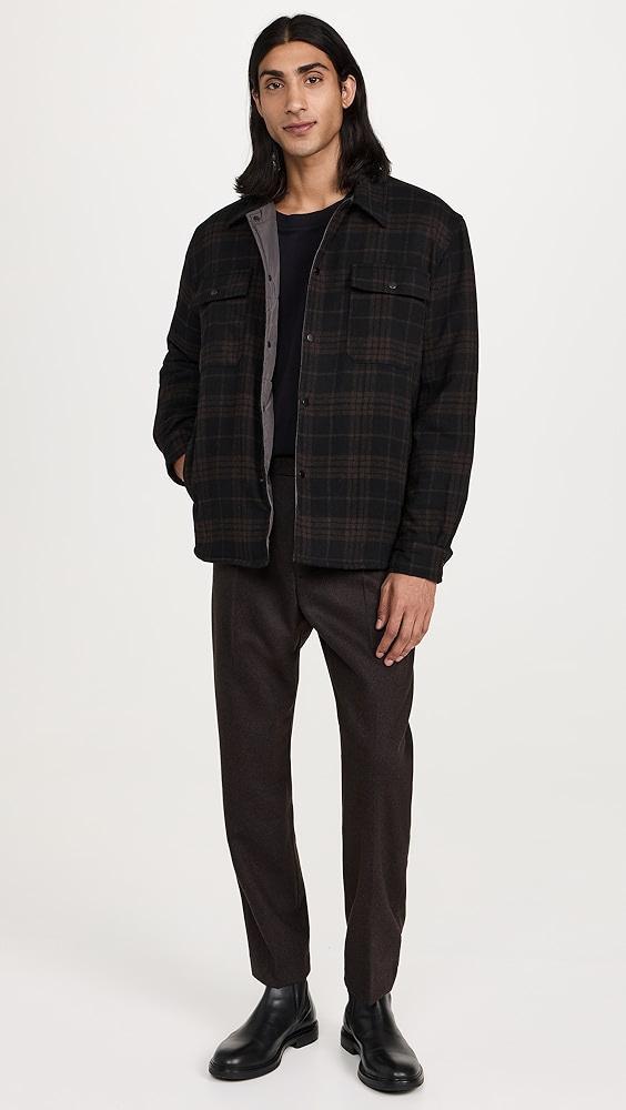 Norse Projects Hjalmer Insulated Wool Check Overshirt | Shopbop Product Image