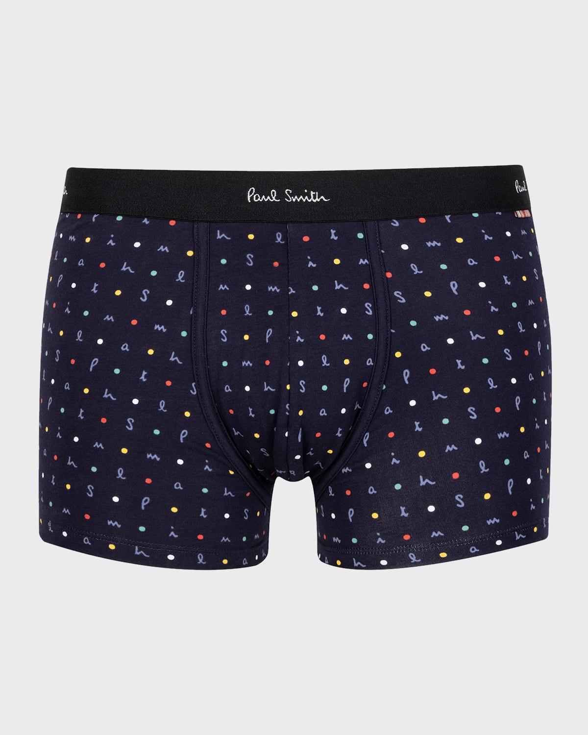 Mens Polka Dot Logo Trunks Product Image