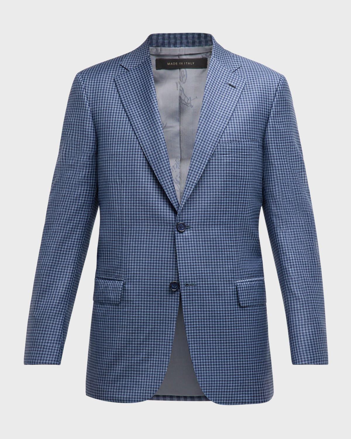 Mens Gingham Check Sport Coat Product Image