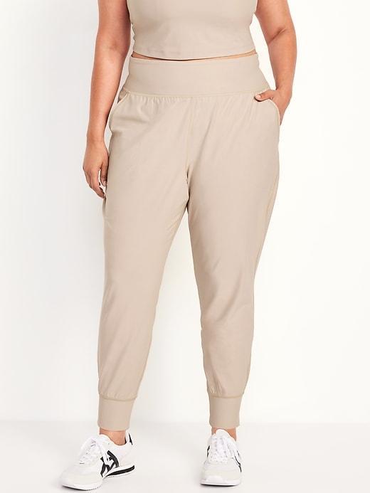 High-Waisted PowerSoft Rib 7/8 Joggers Product Image