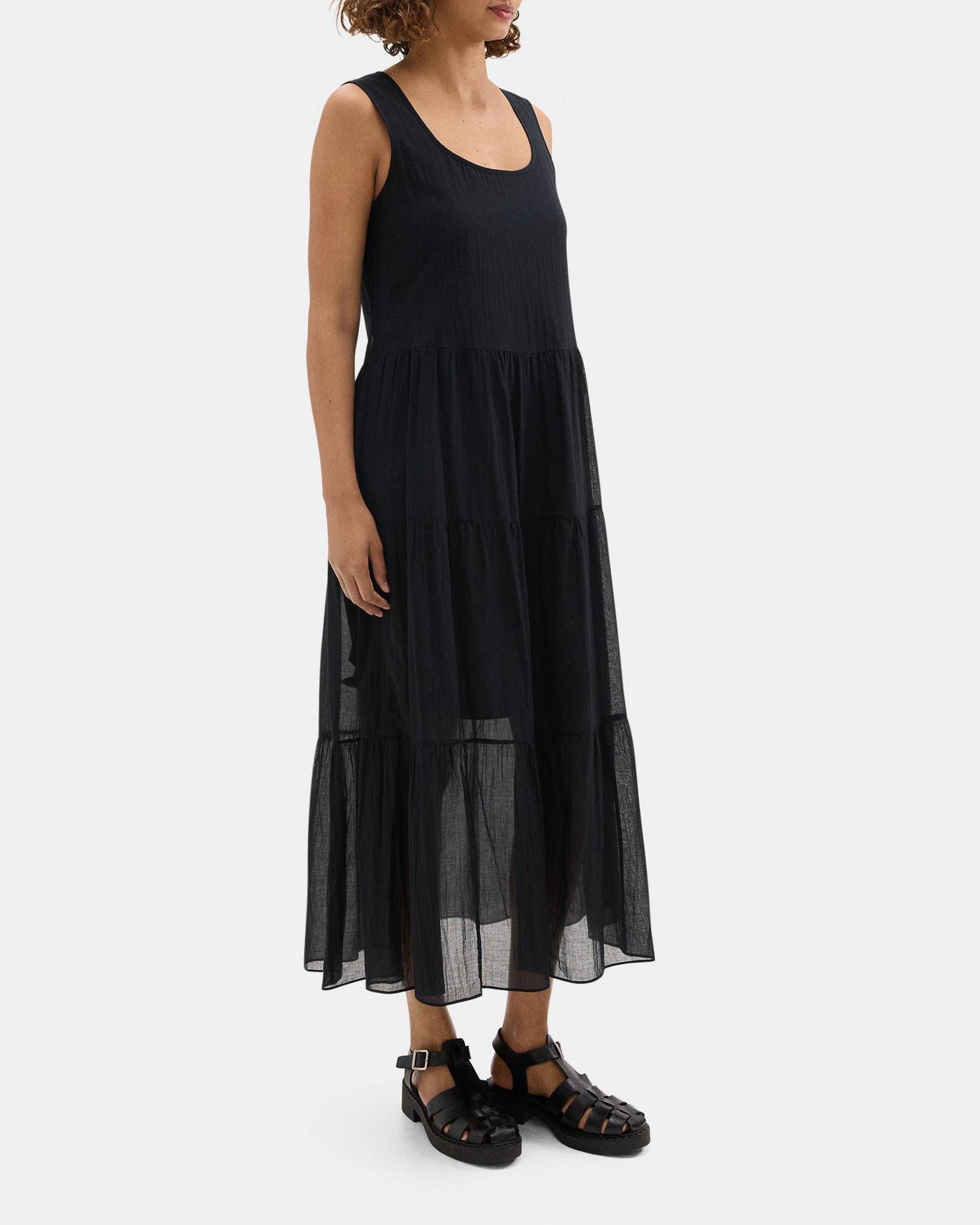 Tiered Maxi Dress in Organic Cotton Product Image