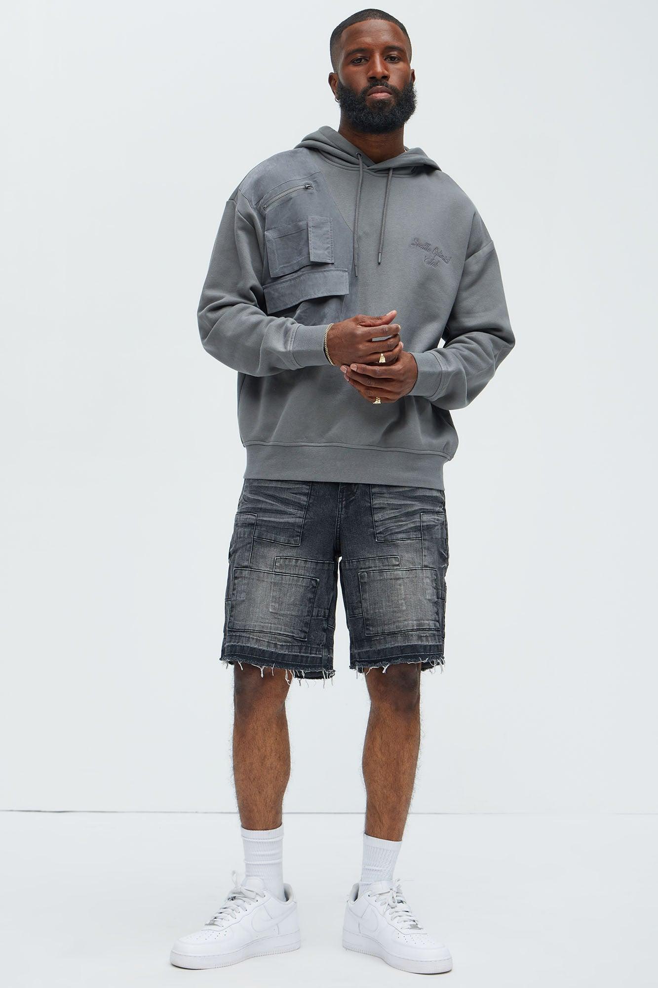 Mosley Relaxed Shorts - Black Wash Product Image