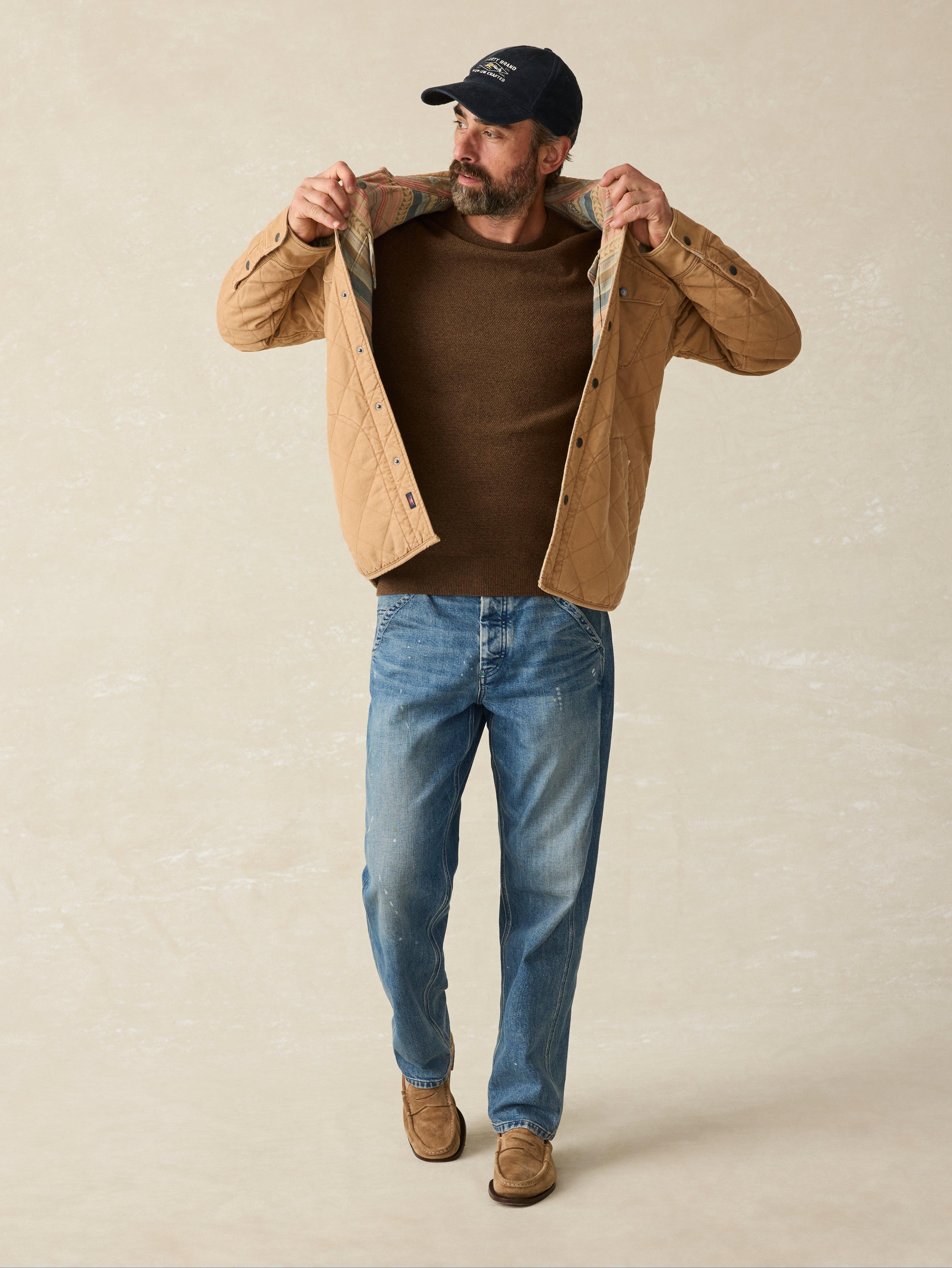 Jackson Crew Sweater - Trail Brown Heather Male Product Image