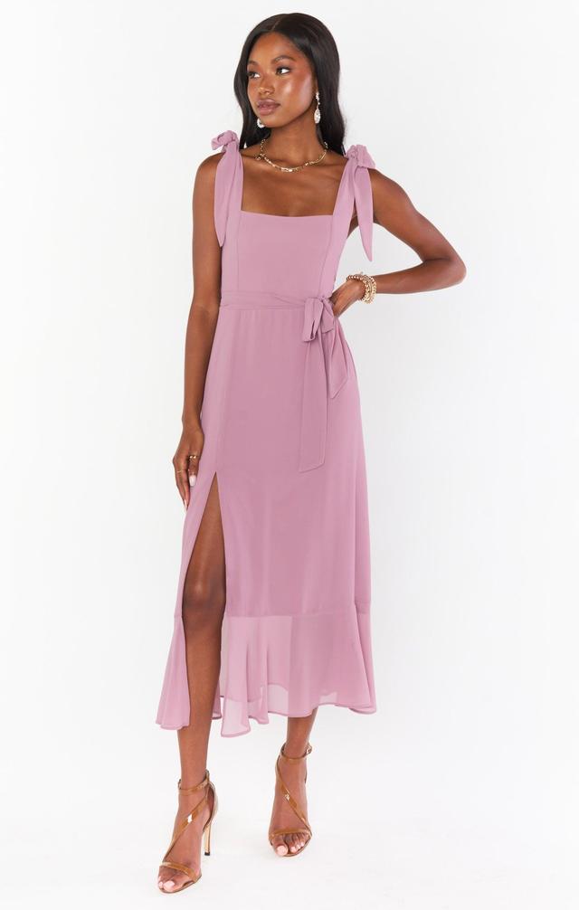 Claire Midi Dress ~ Antique Rose Chiffon Product Image