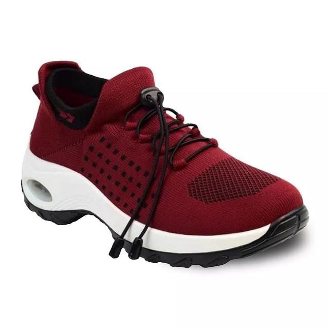 AdTec Womens Comfort Mesh Sneakers Red Product Image