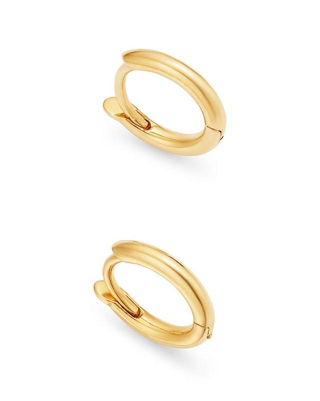 Womens 14K Yellow Gold Extra-Small Hinged Huggie Hoop Earrings Product Image