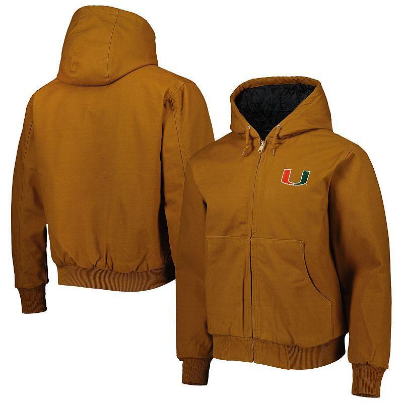 Mens Dunbrooke Tan Miami Hurricanes Dakota Full-Zip Hoodie Jacket Product Image