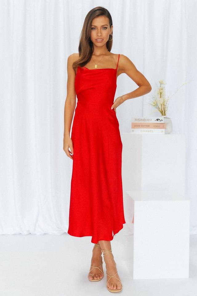 Family Secret Maxi Dress Red Product Image