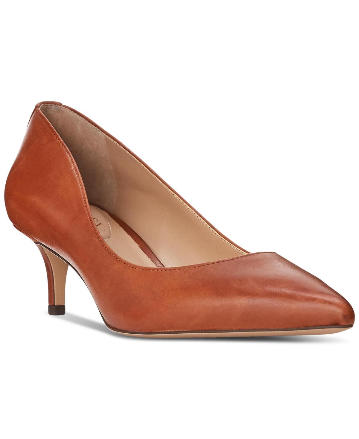 Lauren Ralph Lauren Adrienne Leather Pumps Product Image