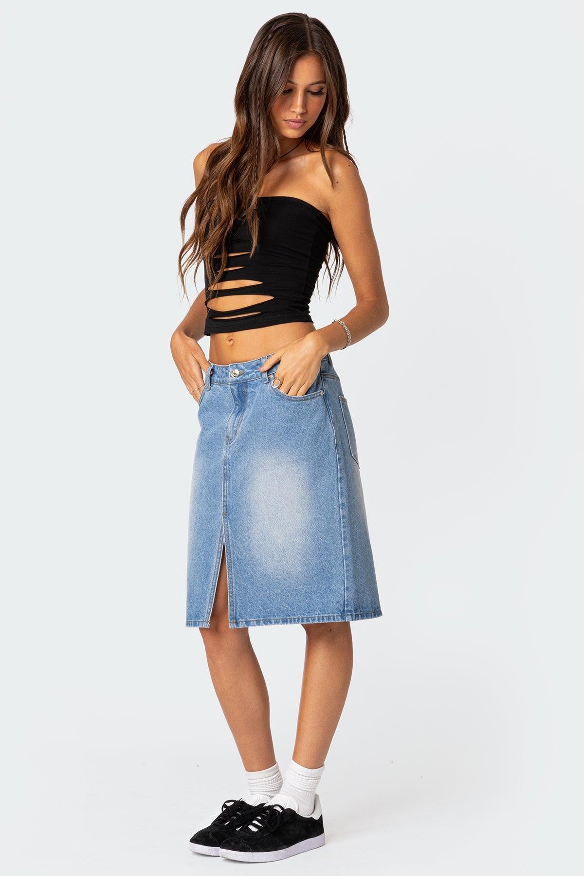 Kalista Slashed Tube Top Product Image