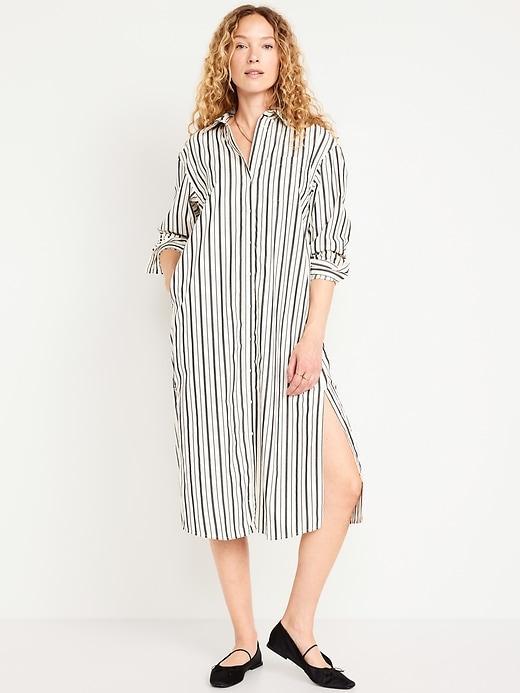 Loose Midi Shirt Dress Product Image