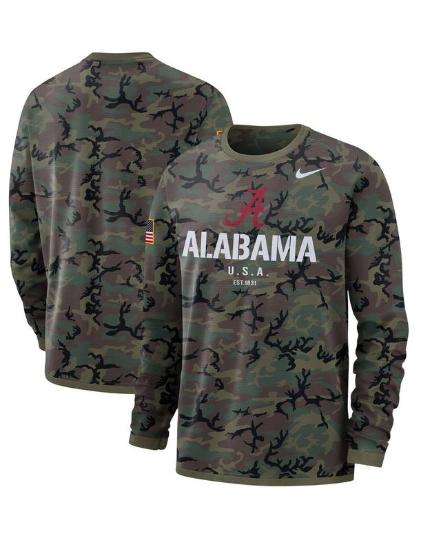 Mens Camo Alabama Crimson Tide Military Appreciation Performance Long Sleeve T-shirt Product Image