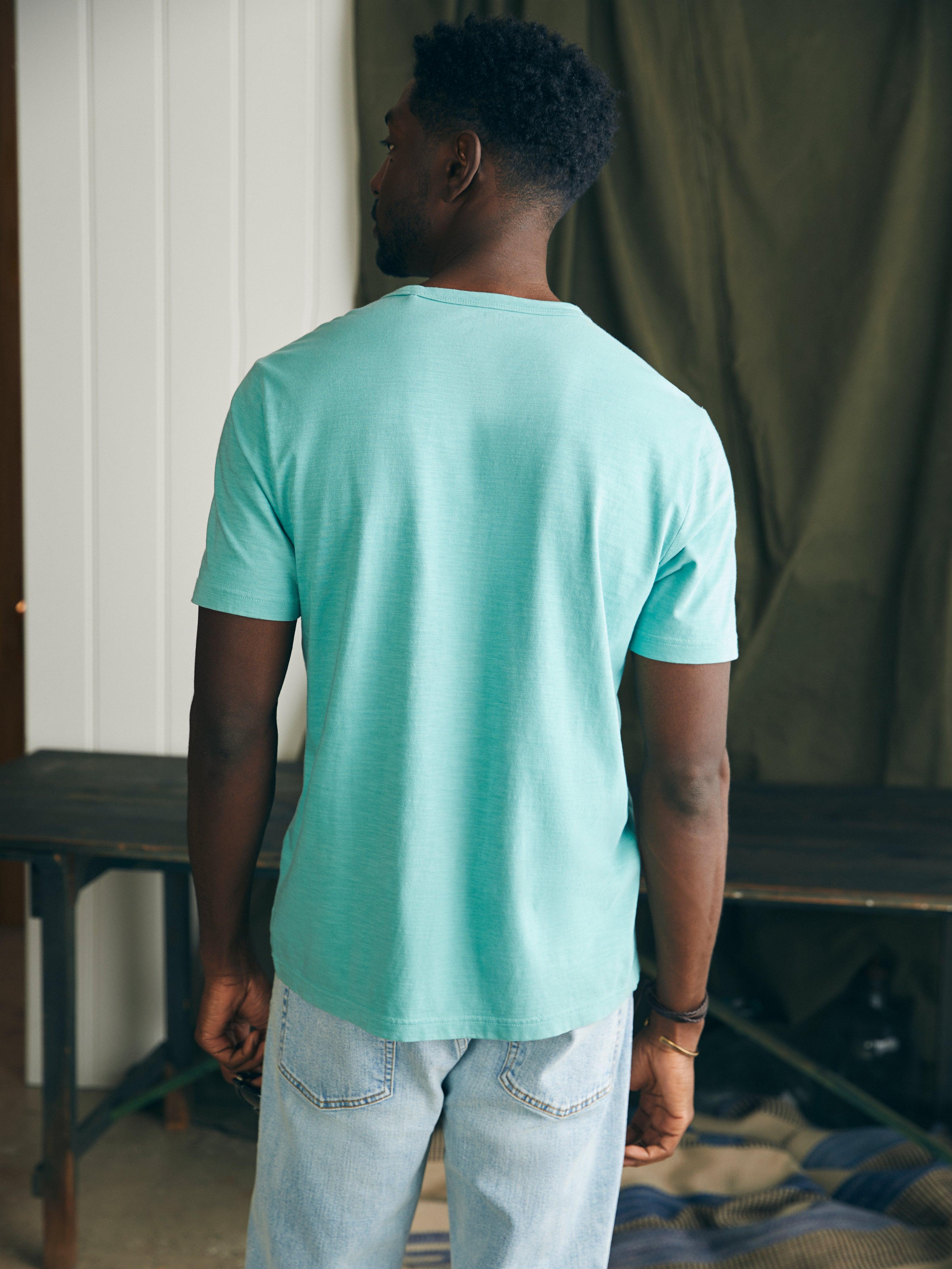 Sunwashed Pocket Tee - Island Teal Male Product Image