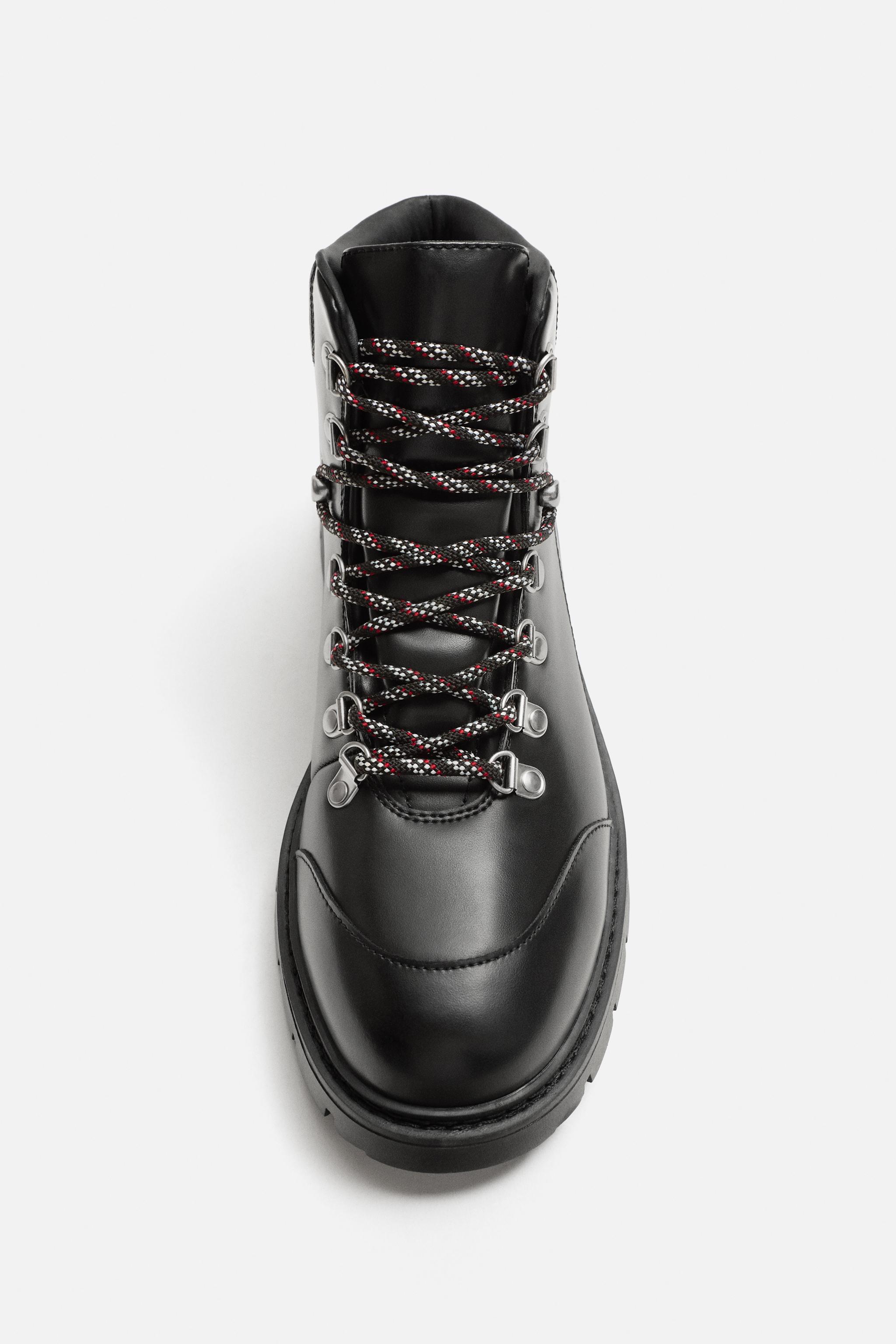 CHUNKY LACE-UP BOOTS Product Image