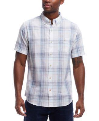 Weatherproof Vintage Mens Short Sleeve Plaid Shirt Product Image