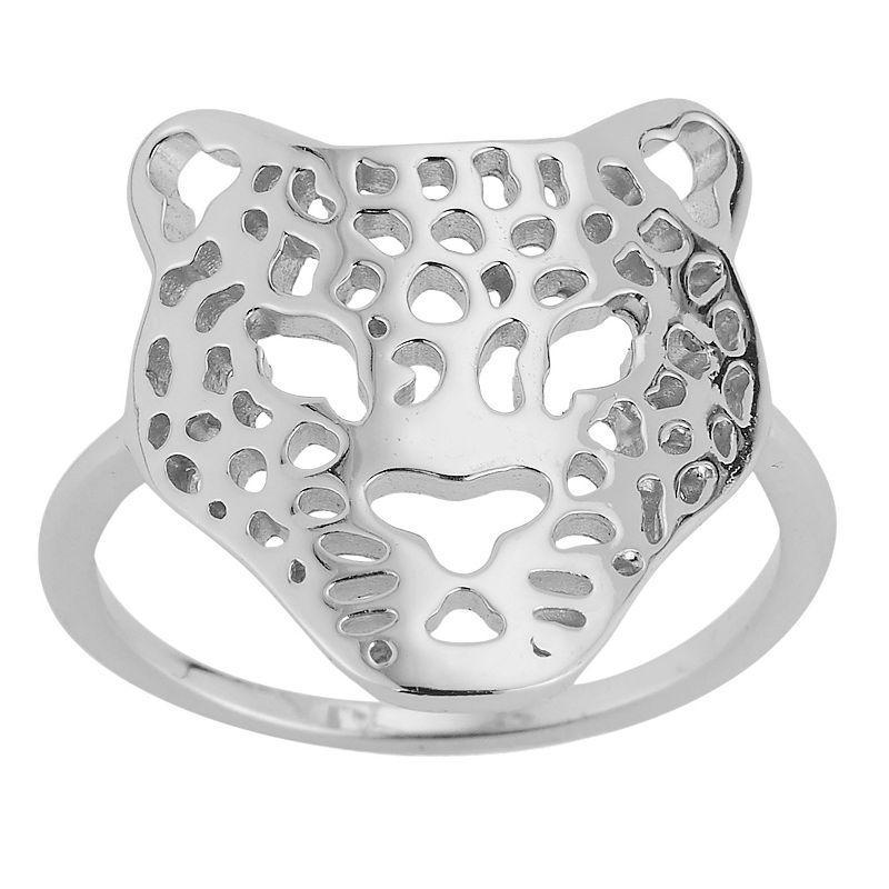 Sunkissed Sterling Sterling Silver Leopard Ring, Womens Product Image