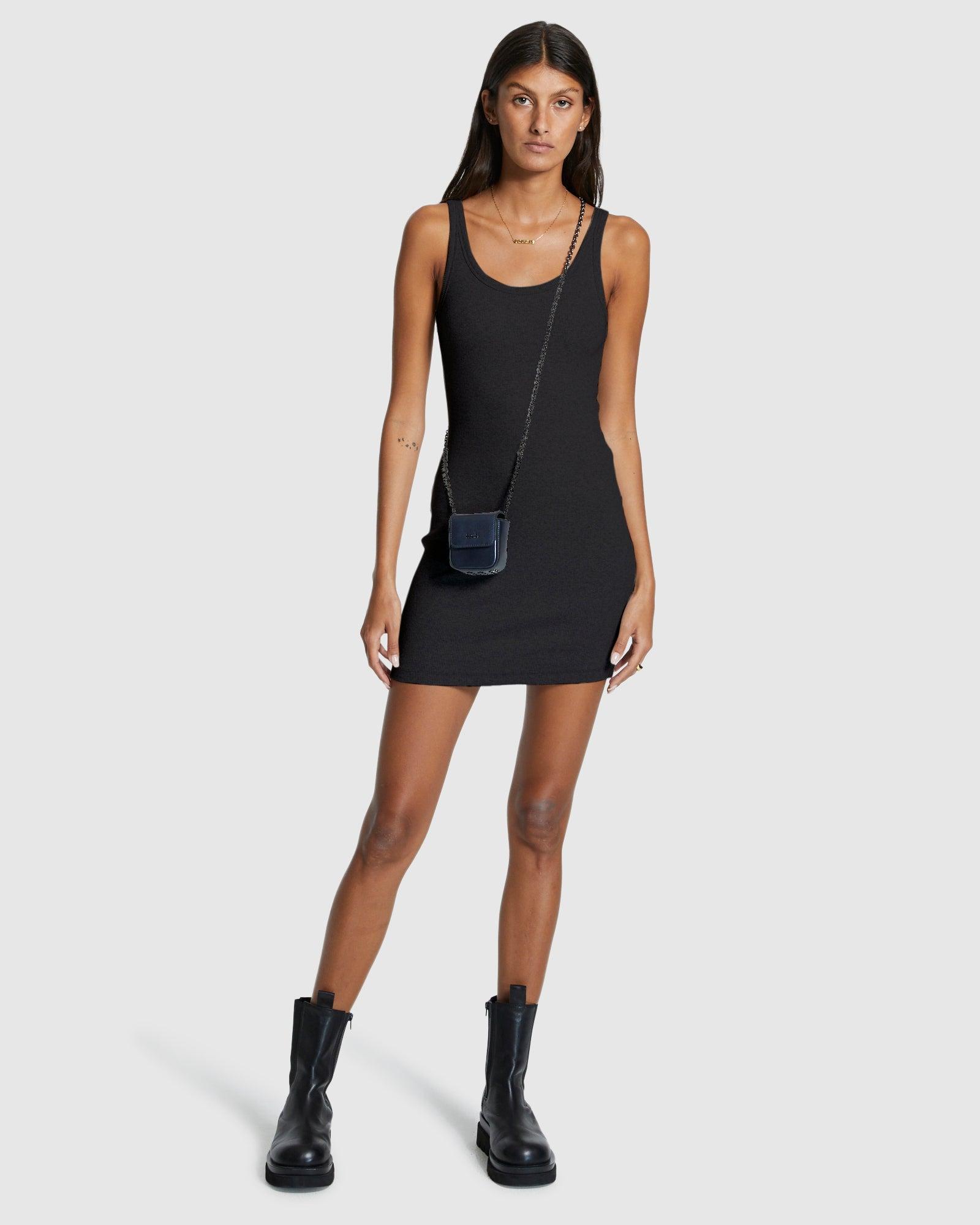 ARISE TANK DRESS BLACK Female Product Image