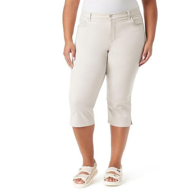 Plus Size Gloria Vanderbilt Amanda Capris, Womens Product Image