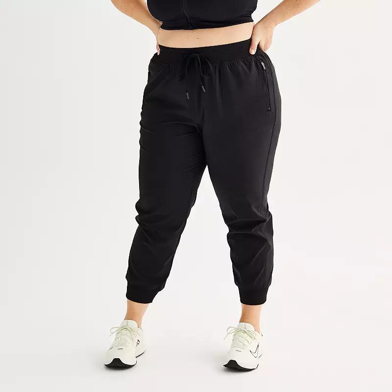 Plus Size Tek Gear Woven Joggers, Womens Product Image