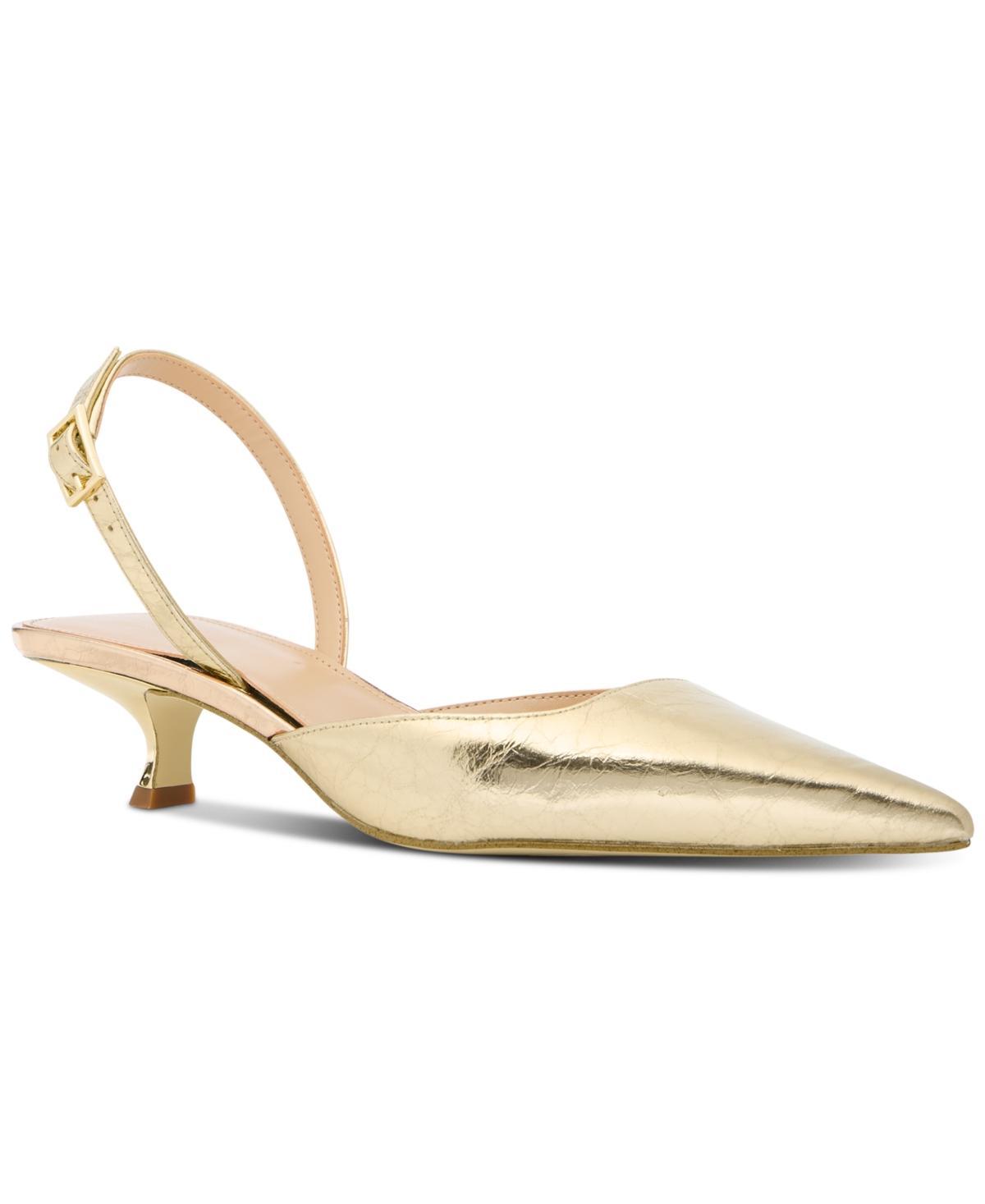 Michael Michael Kors Womens Luna Slingback Kitten-Heel Pumps Product Image