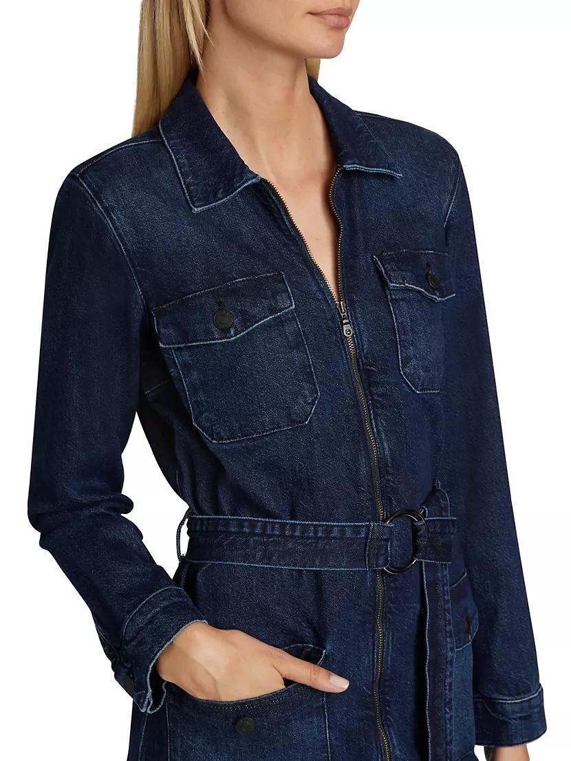 Jefferson Belted Denim Minidress Product Image