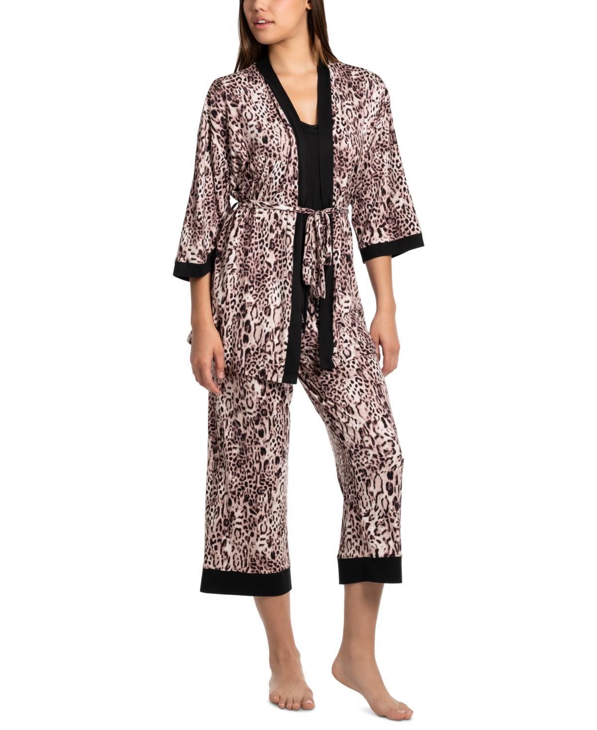 Linea Donatella Womens 3-Pc. Hot Cat Travel & Sleep Set Product Image