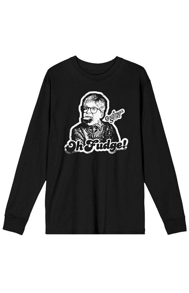 PacSun Mens A Christmas Story Ralphie Long Sleeve T-Shirt - Blackmall Product Image