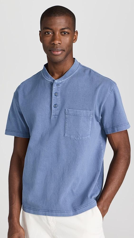 Alex Mill Short Sleeve Heavyweight Jersey Henley | Shopbop Product Image