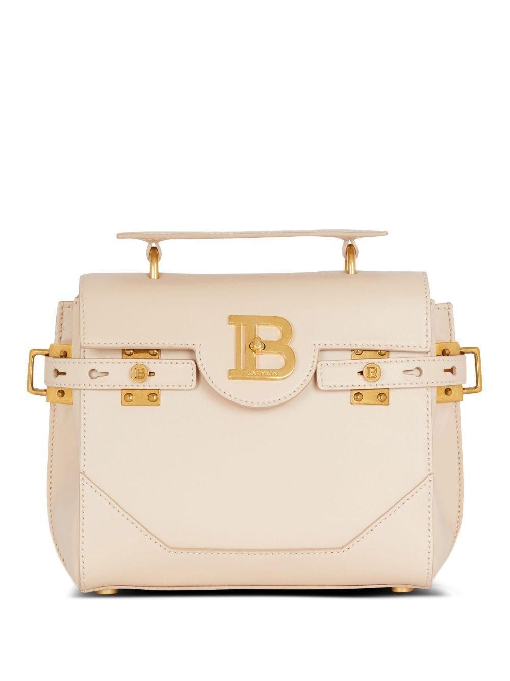 B-buzz Logo-plaque Shoulder Bag In Neutrals Product Image