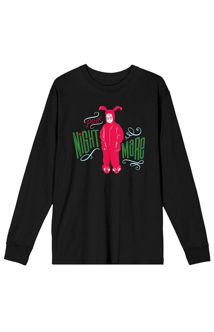 PacSun Mens A Christmas Story Ralphie Long Sleeve T-Shirt - Blackedium Product Image