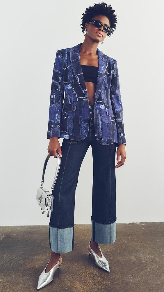 Cinq à Sept Photoreal Denim Cheyenne Blazer | Shopbop Product Image