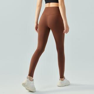 High Waist Plain Yoga Legging Product Image