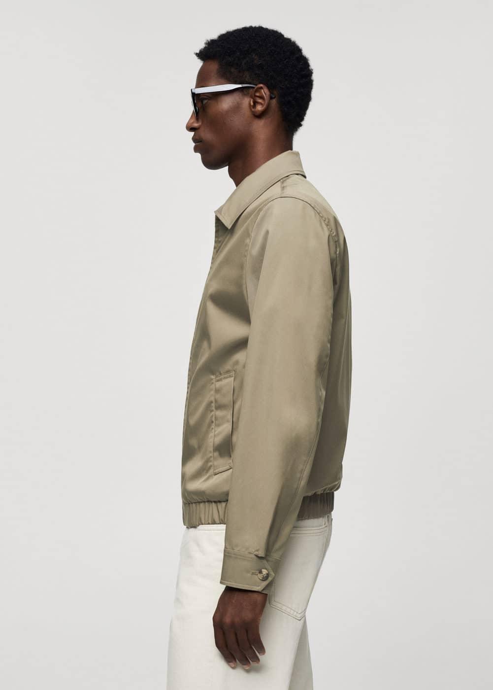 MANGO MAN - Bomber jacket with zip khakiMen Product Image