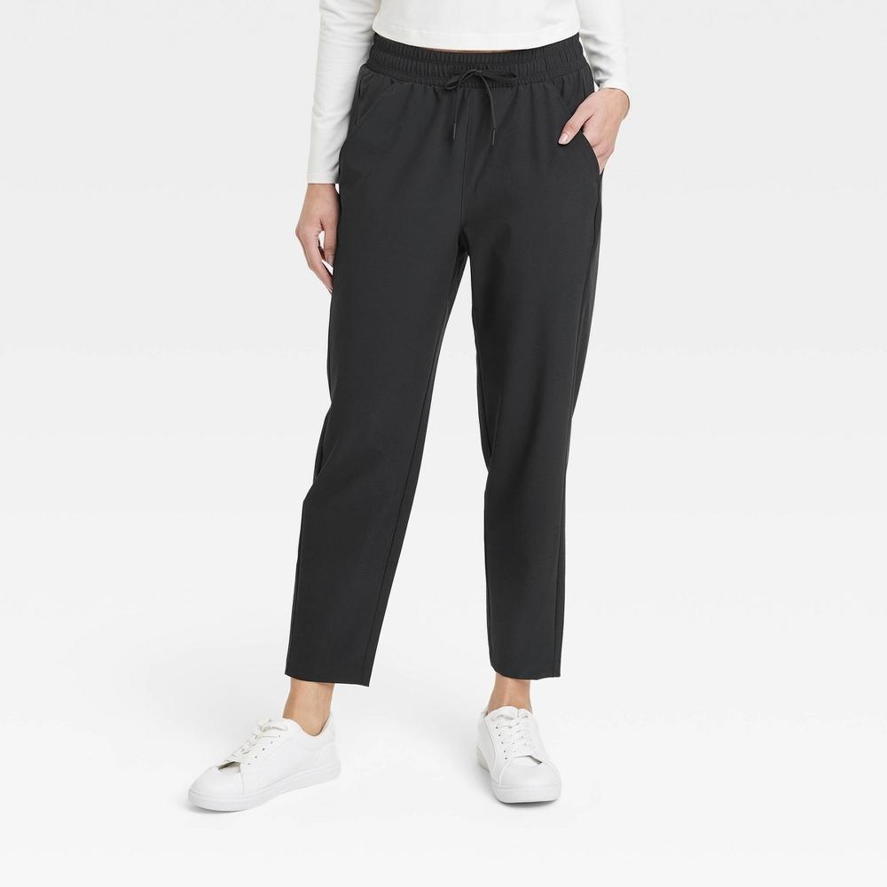 Womens Stretch Woven Taper Pants - All in Motion Black XXL Product Image