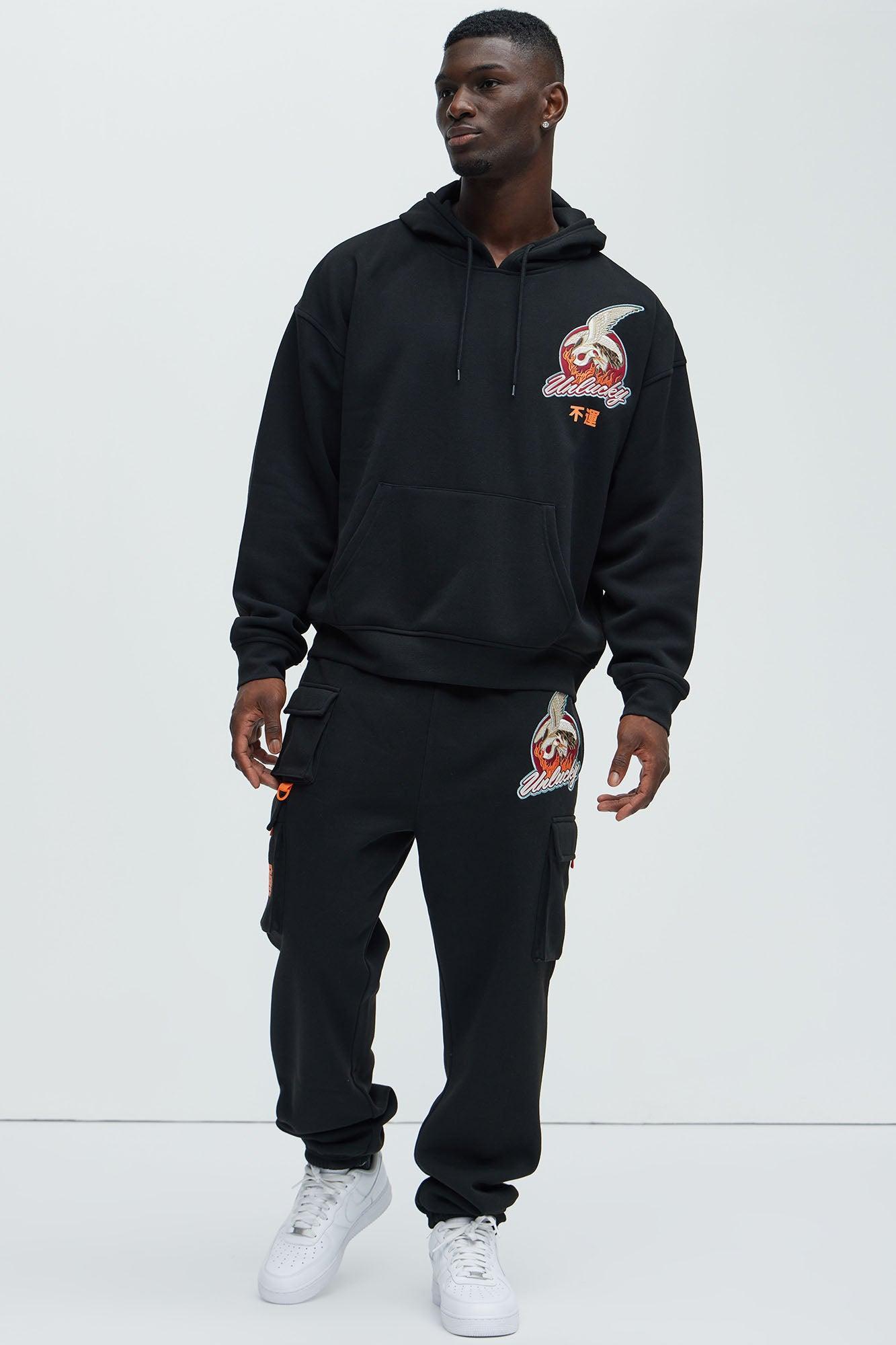 Unlucky Cargo Sweatpants - Black Product Image