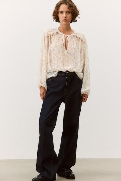 Ruffle-Trimmed Blouse Product Image